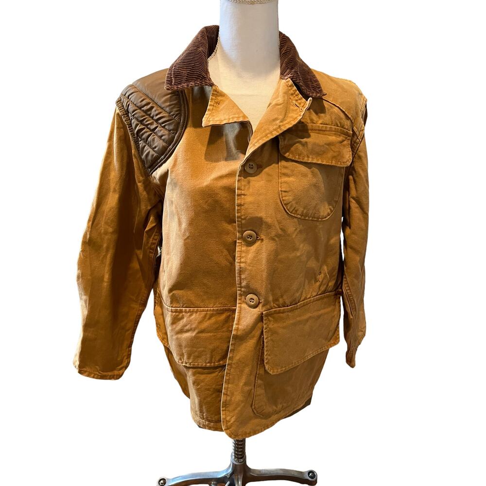 Vintage Stream & Field Barn Jacket Tan Water Repellent Canvas